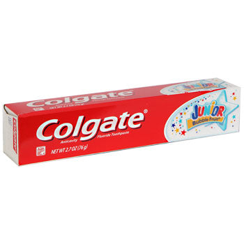 Colgate Junior Bubble Fruit Flavor Toothpaste 2.7 oz Tube
