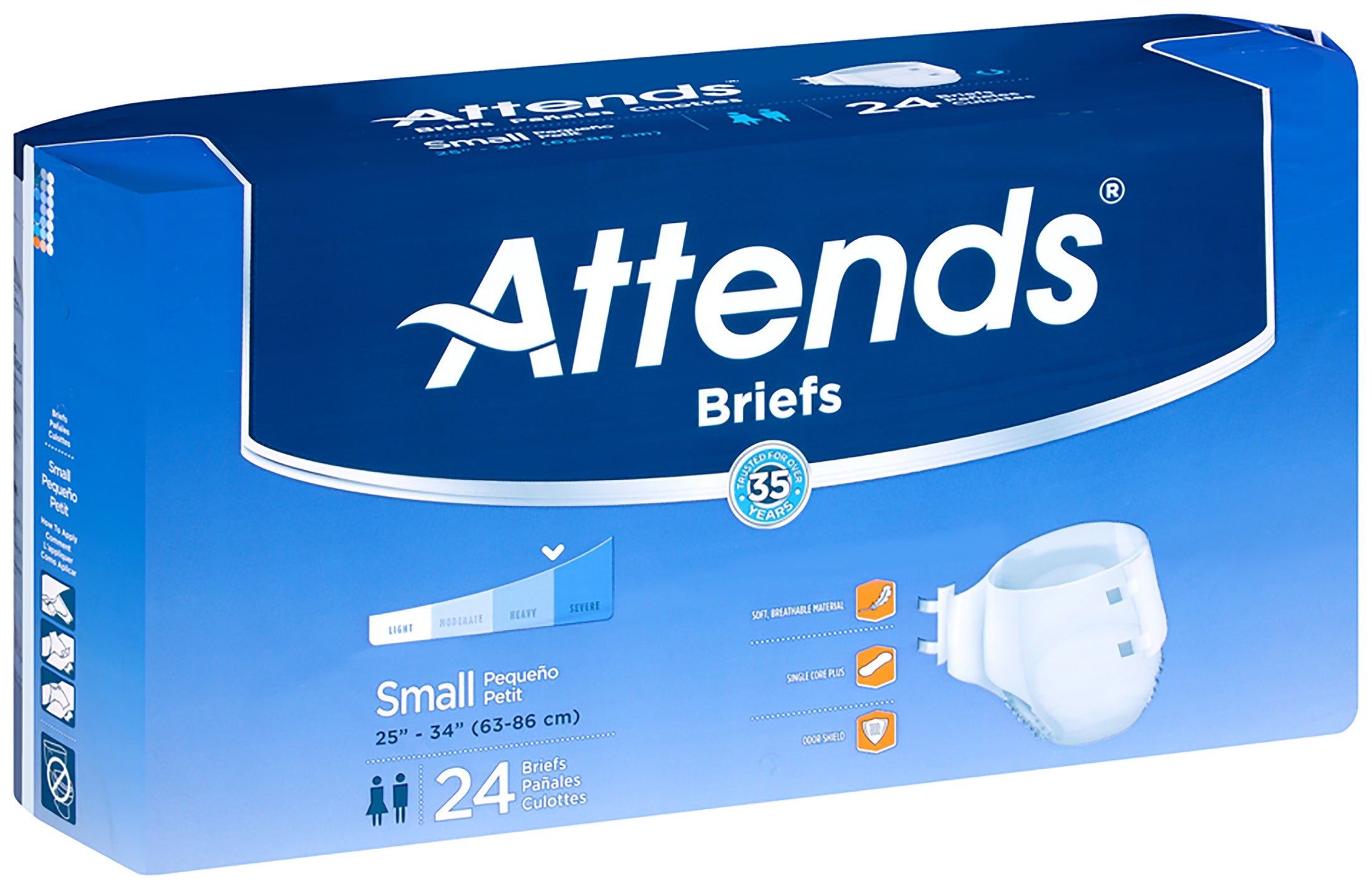 Attends Healthcare Briefs, Small (24-35")