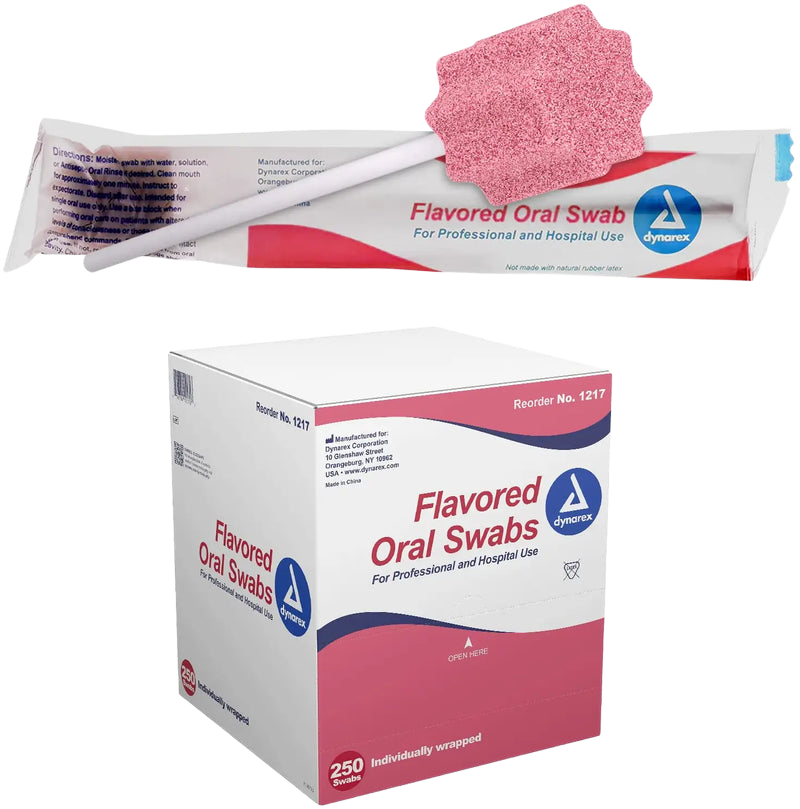 Dynarex Oral Swabsticks transparent background