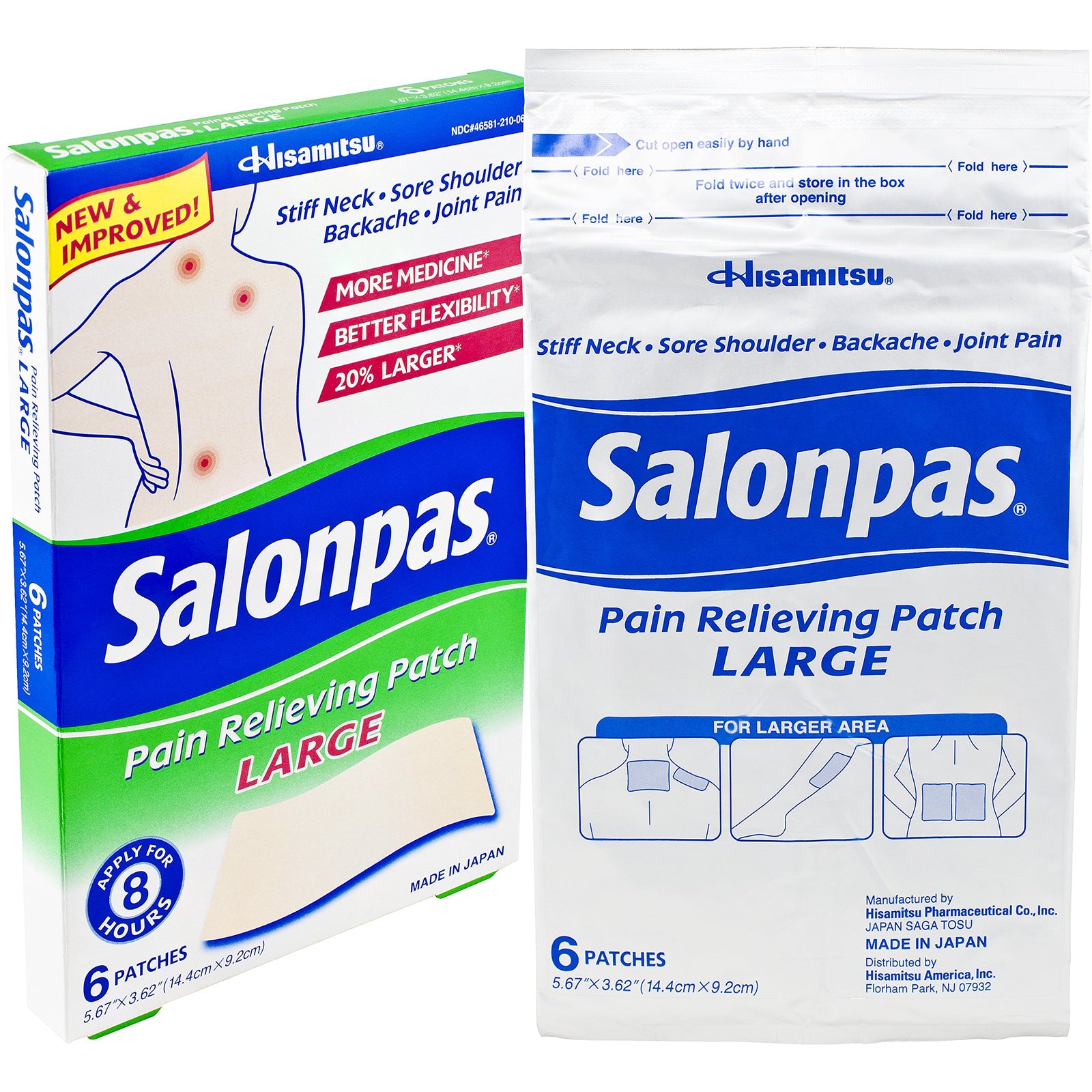 Salonpas Pain Relieving Patch Large