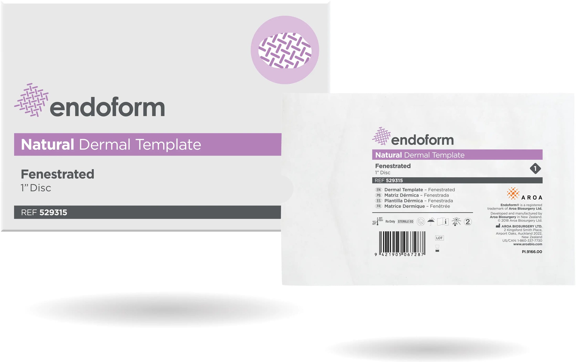 Aroa Biosurgery Endoform Natural Disc 1" x 1" Wound Dressing