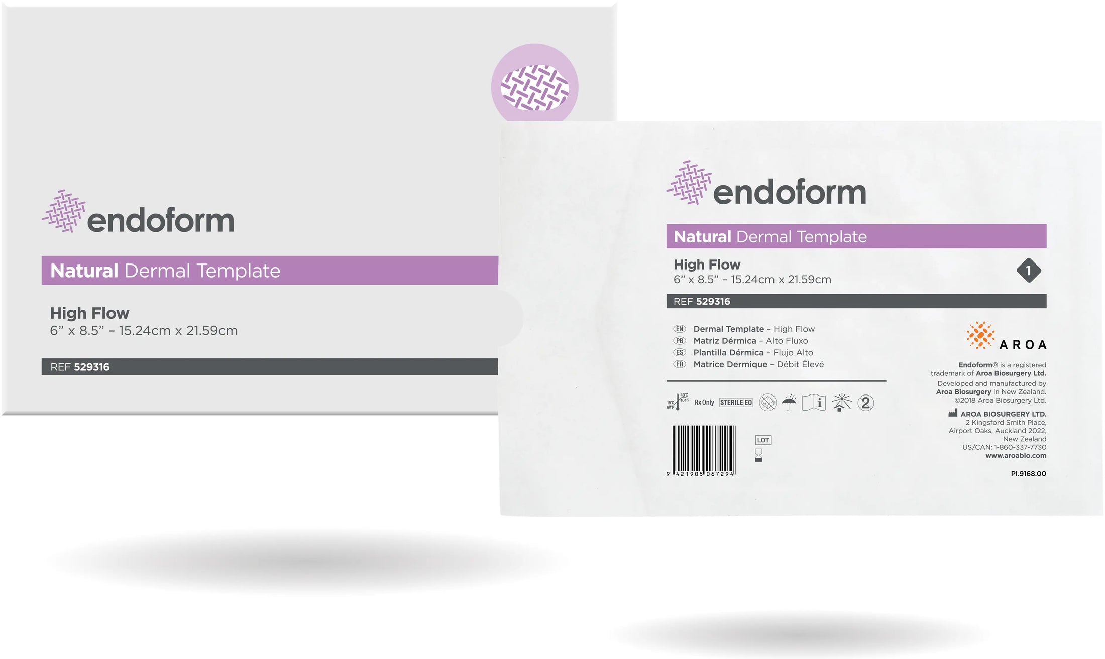 Aroa Biosurgery Endoform Natural High Flow Collagen Dressing