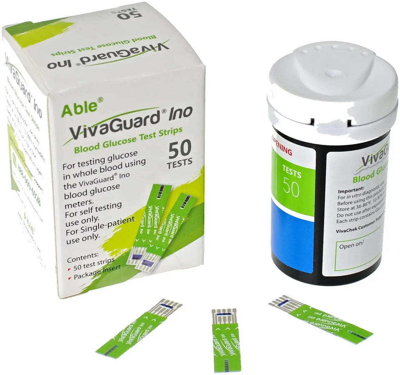 Abound Diagnostics Ino Blood Glucose Test Strips - Box of 50