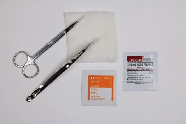 Medical Action Industries Suture Removal Tray with Iris Scissors and Forceps - Sterile