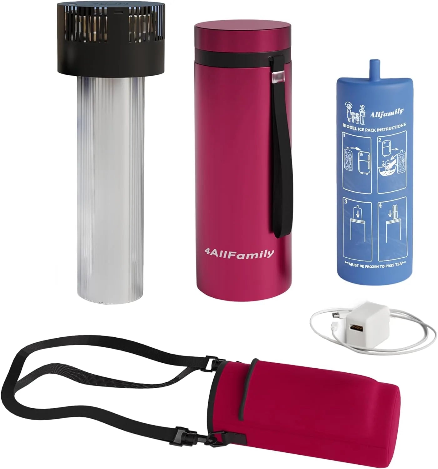 4ALLFAMILY Voyager Auto Shut Off Medication Cooler Travel Case