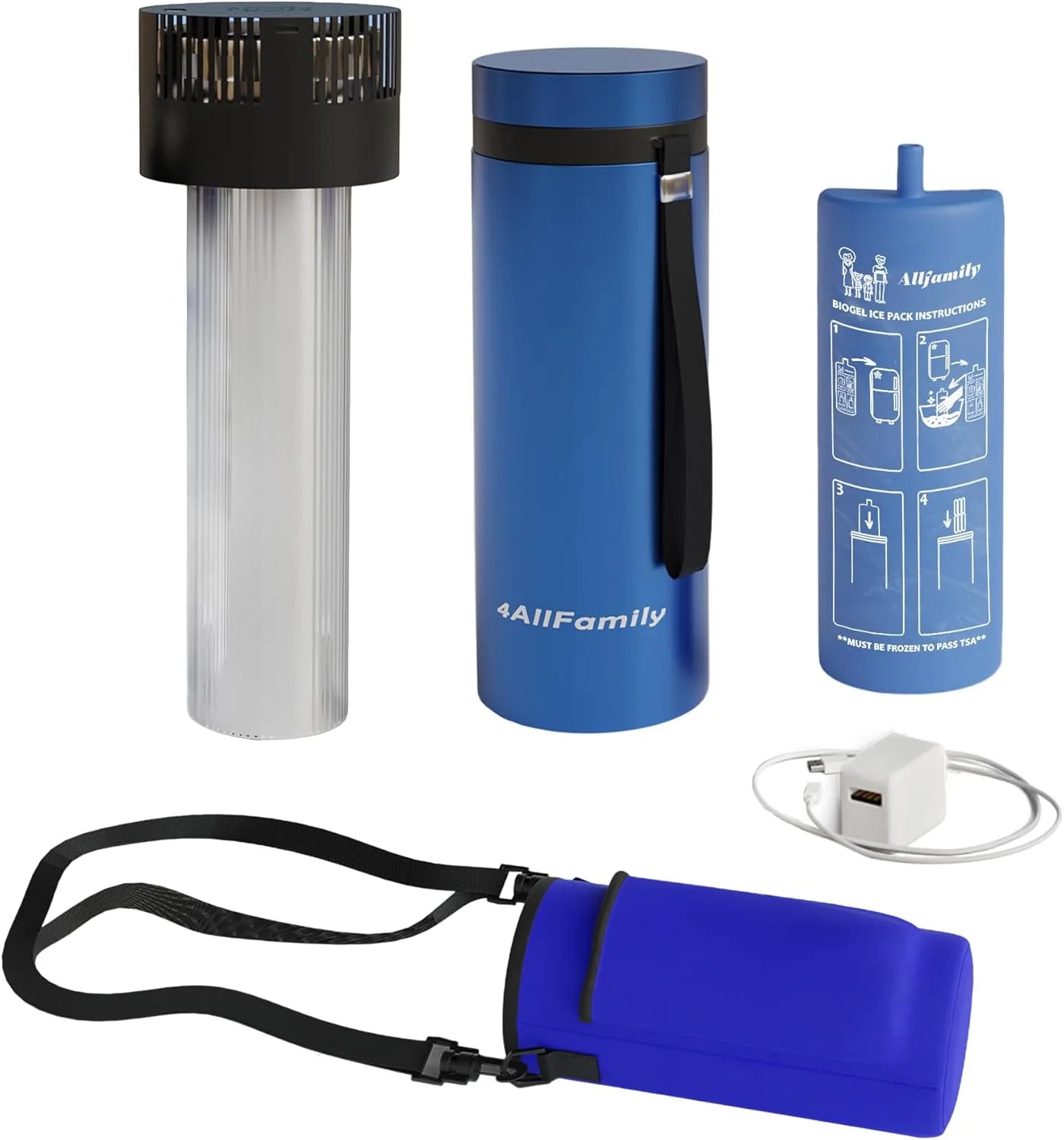 4ALLFAMILY Voyager Auto Shut Off Medication Cooler Travel Case