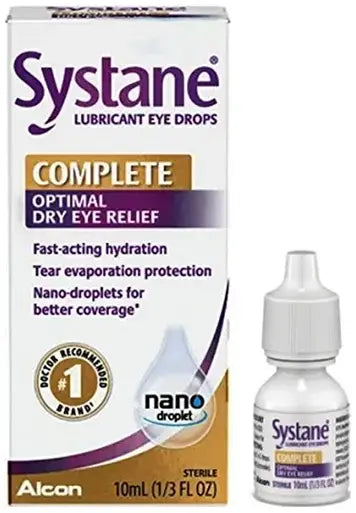 Alcon Systane Complete Lubricant Eye Drops, 10 mL