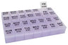 Carex Health Brands Deluxe II 7-Day Pill Organizer with 28 Compartments
