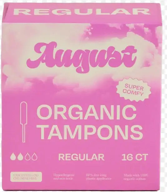 August Regular Tampons - 16 Count Box