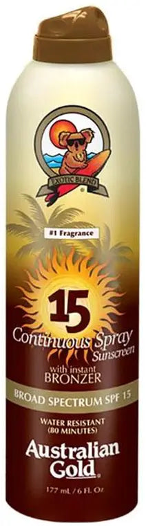 Australian Gold Continuous Spray Bronzer SPF 15 & 30