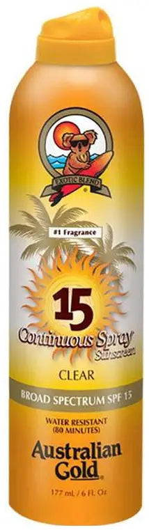 Australian Gold Continuous Spray Sunscreen SPF 15 or 30