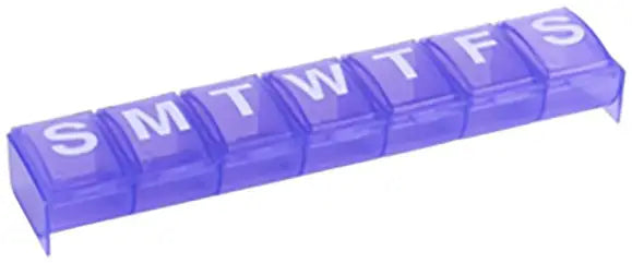 Apothecary Products Ezy Dose Weekly Contoured Pill Planner