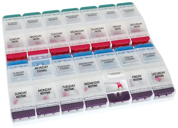 EZY Dose Weekly Push Button Medtime Planner