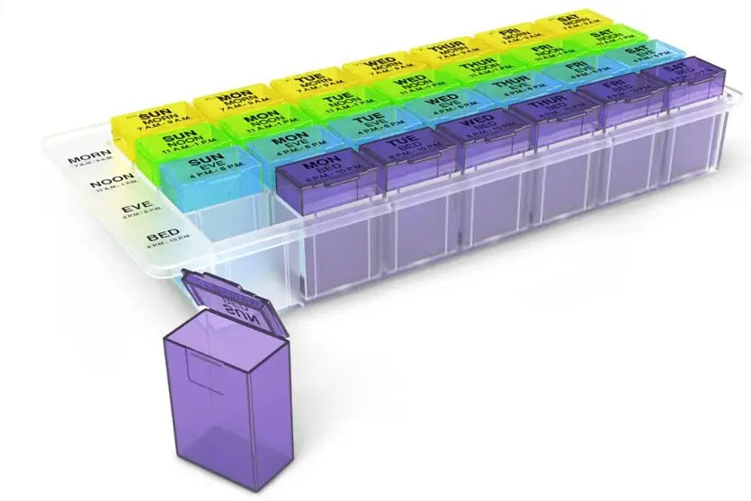 Ezy Dose Large Weekly 4x a Day Pill Organizer