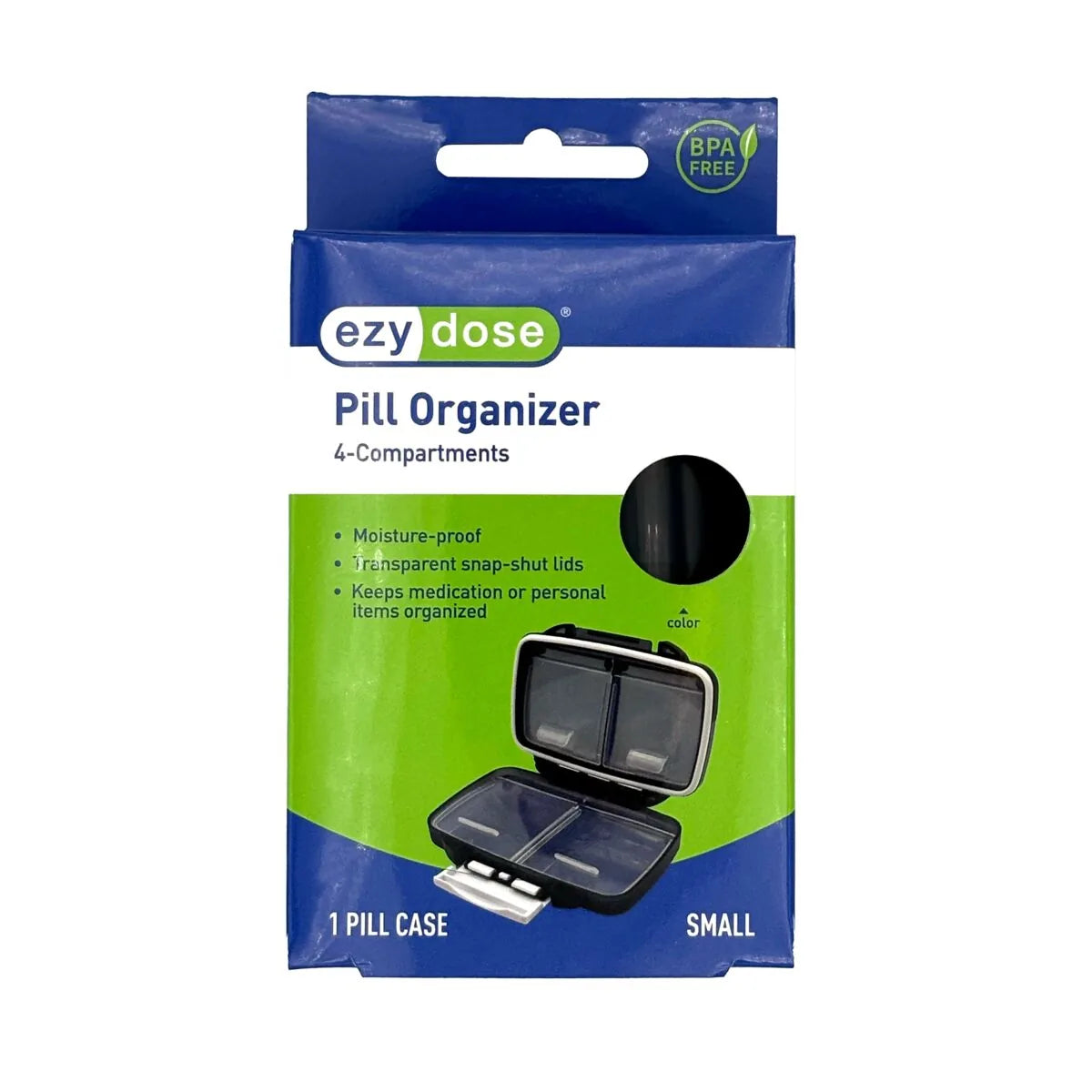 Ezy Dose Moisture-Proof Travel Pill Case