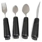 Alimed Grip Utensil Set, Black