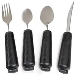 Alimed Grip Utensil Set - Stainless Steel, Pack of 4