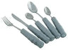 Alimed Weighted Handle Fork, 1" Diameter, Grey, Stainless Steel, Tapered Handle