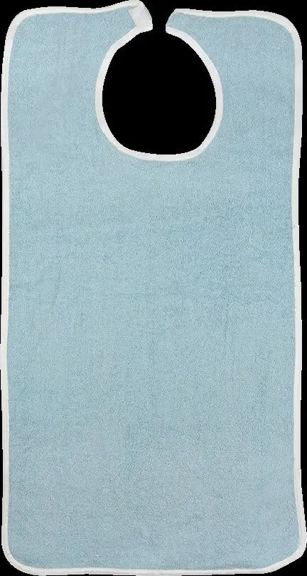 Blue Terry Bib with Velcro Closure - 18" x 34"