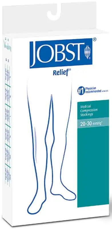 BSN Jobst Relief Knee-High Firm Compression Stockings, Latex-Free
