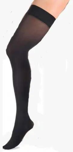 BSN Jobst UltraSheer Thigh-High Compression Stocking with Silicone Dot Band, Medium 30-40 mmHg