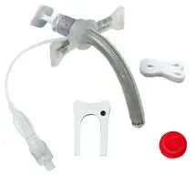 Smiths Medical Bivona Silicone Uncuffed Fixed Neck Flange HyperFlex Tracheostomy Tube