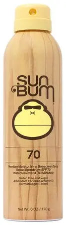 Sun Bum SPF 70 Sunscreen Spray 6 oz