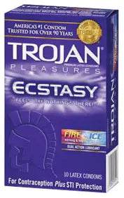 Trojan Pleasure Ecstasy Lubricated Condoms