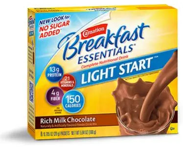 Nestle Healthcare Nutrition Breakfast Essentials Light Start Complete Nutritional Drink, Rich Milk Chocolate