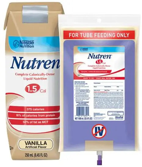 Nestle Nutren 1.5 Complete High-Calorie Liquid Nutrition UltraPak System 1000mL