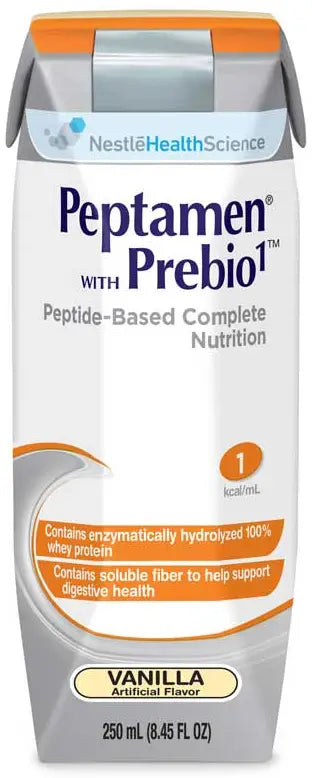 Nestle HealthCare Nutrition Peptamen with Prebio1 Complete Elemental Vanilla Nutrition