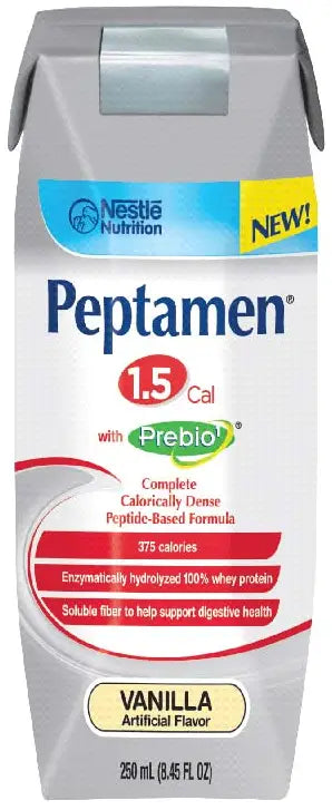 Nestle Peptamen 1.5 Complete High-Calorie Elemental Vanilla Flavor, 250 mL