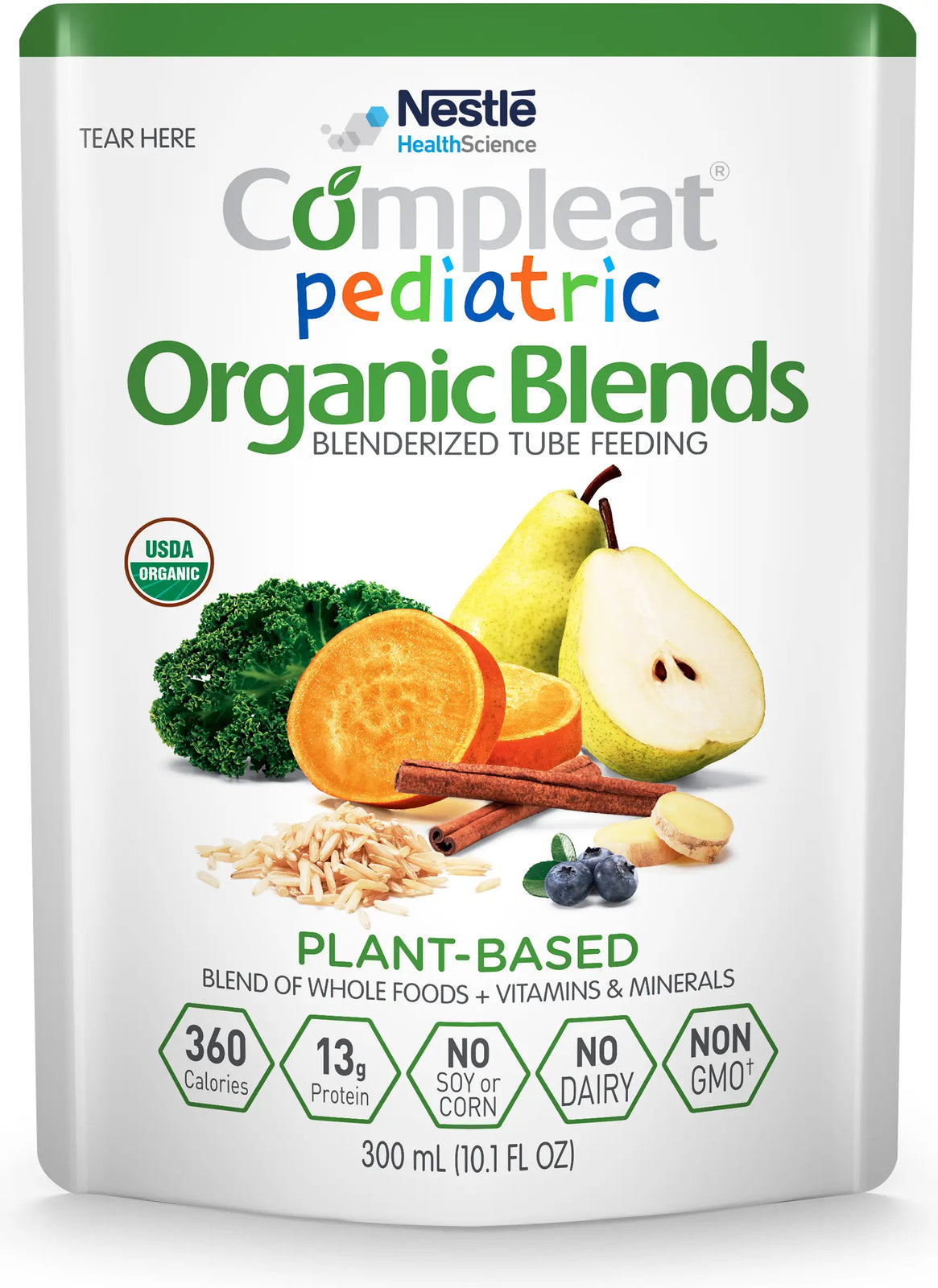 Nestle Compleat Pediatric Organic Blends Tube Feeding Formula 10.1 fl oz