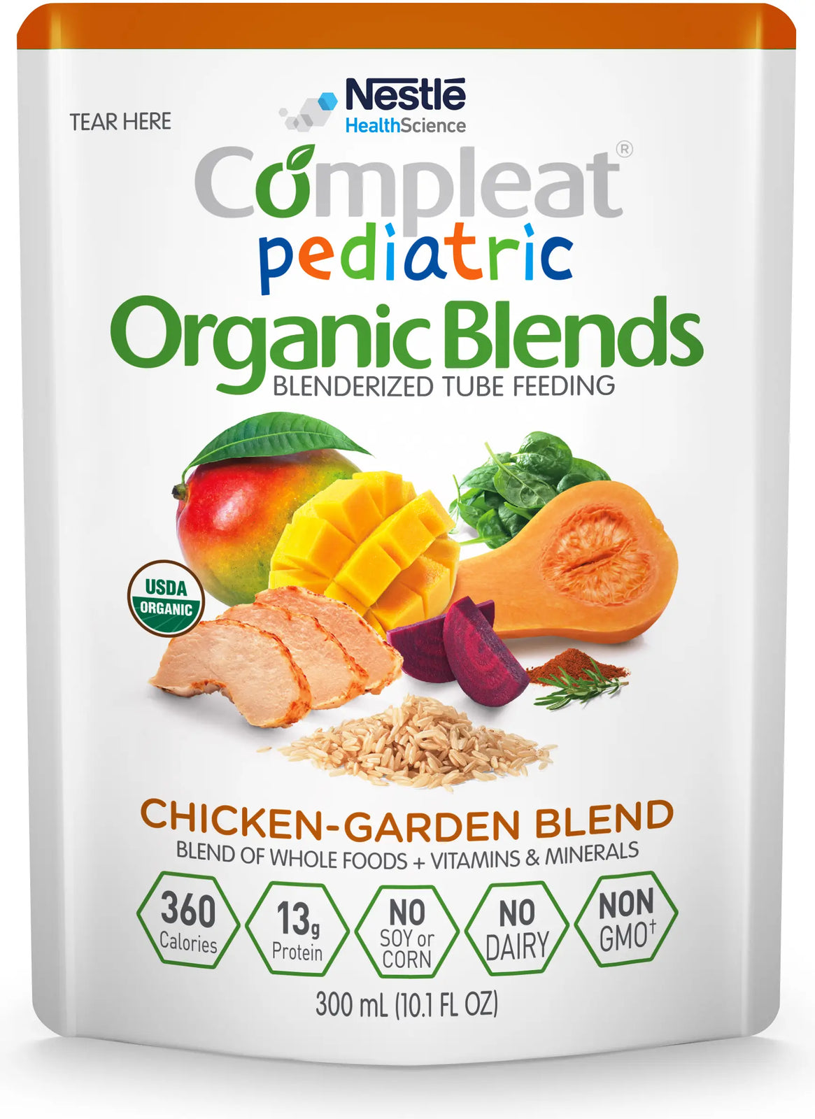 Nestle Compleat Pediatric Organic Blends Tube Feeding Formula 10.1 fl oz