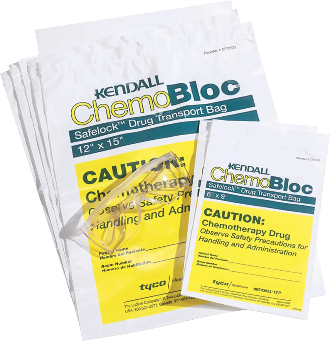 Cardinal Health Safelock Chemo Transport Bag 12" x 15"