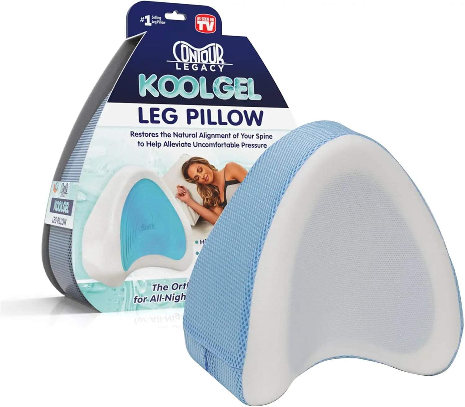 Contour Products Legacy Cool Leg Pillow for Leg Support and Comfort