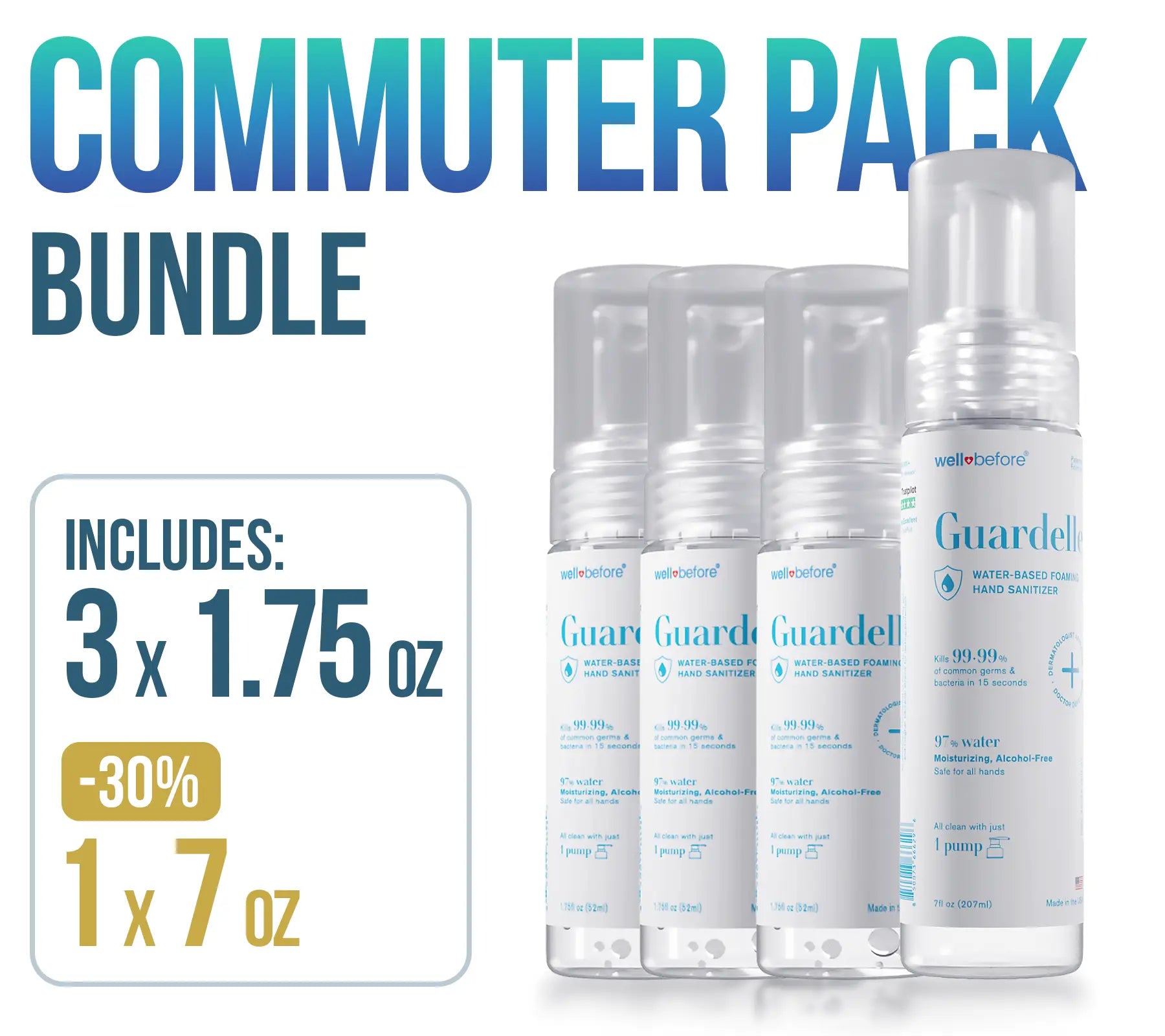 Guardelle Water-Based Foaming Hand Sanitizer Bundles