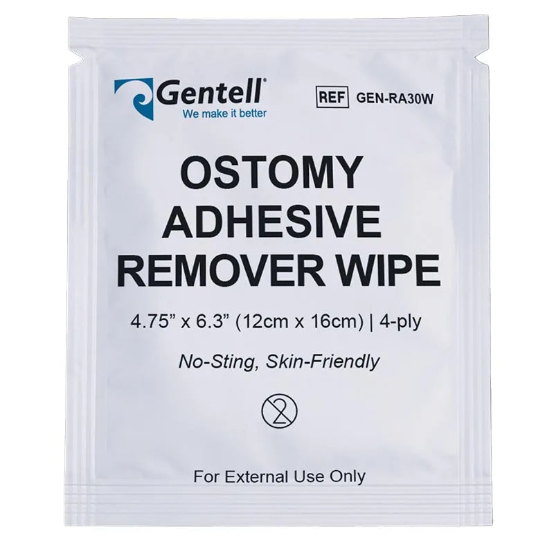 Gentell Ostomy Adhesive Remover Wipes