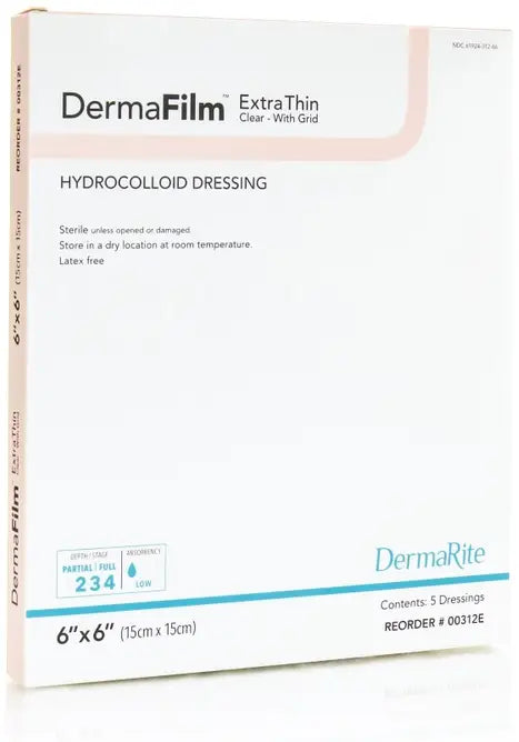 DermaRite DermaFilm Hydrocolloid Wound Dressings