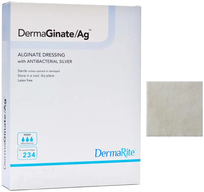 DermaRite Ag Alginate Wound Dressing with Antibacterial Silver
