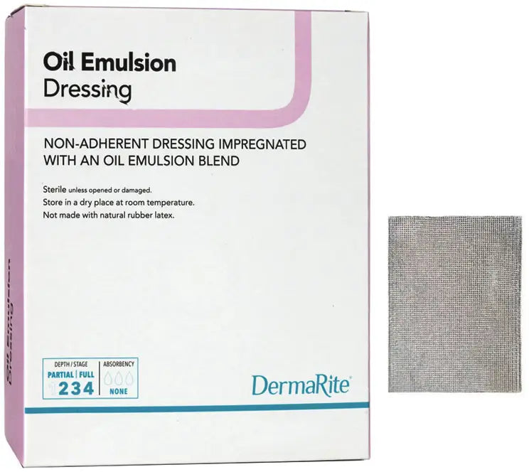 DermaRite Oil Emulsion Non-Adherent Wound Dressing