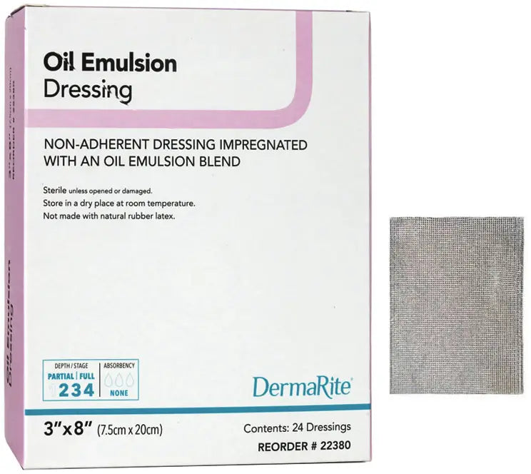 DermaRite Oil Emulsion Non-Adherent Wound Dressing
