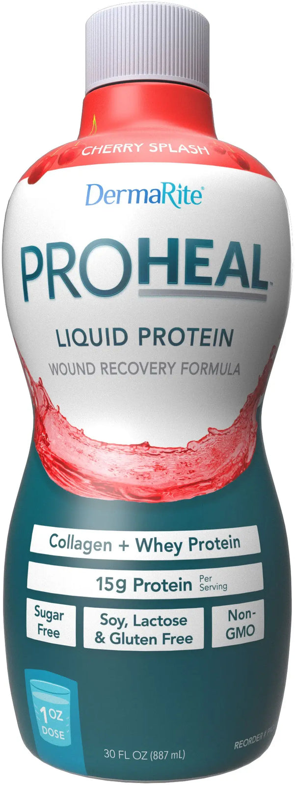 DermaRite ProHeal Liquid Protein Supplement, 30 oz Bottle