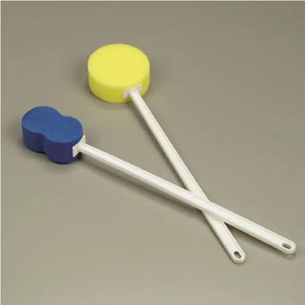 DeRoyal Long Handle Scrub Sponge - Contoured or Medium Style
