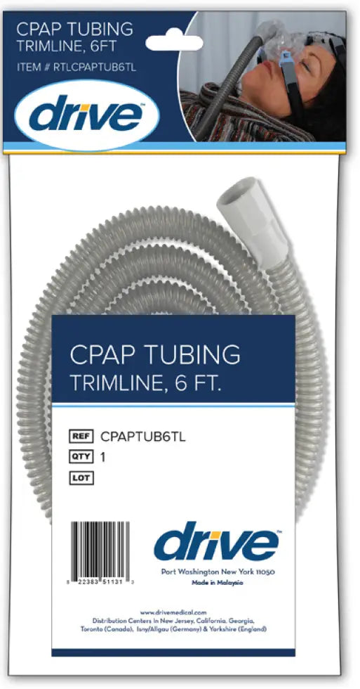 Drive Medical CPAP Tubing, Trimline, 6 ft