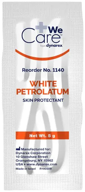 Dynarex White Petrolatum 5g Foil Packets