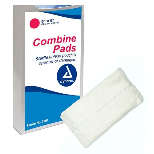Dynarex Sterile Non-Adherent Combine Pad 5" x 9"