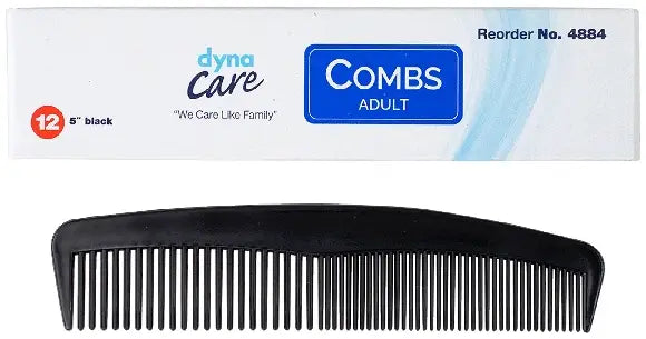 Dynarex Adult Combs, 7" - Black