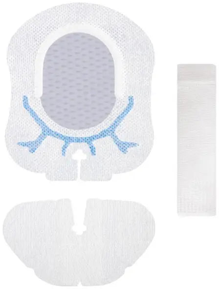 Medline Contour SorbaViewSHIELD Integrated Securement Dressing with Adhesive-Free Zone, 3.75" x 4.25"