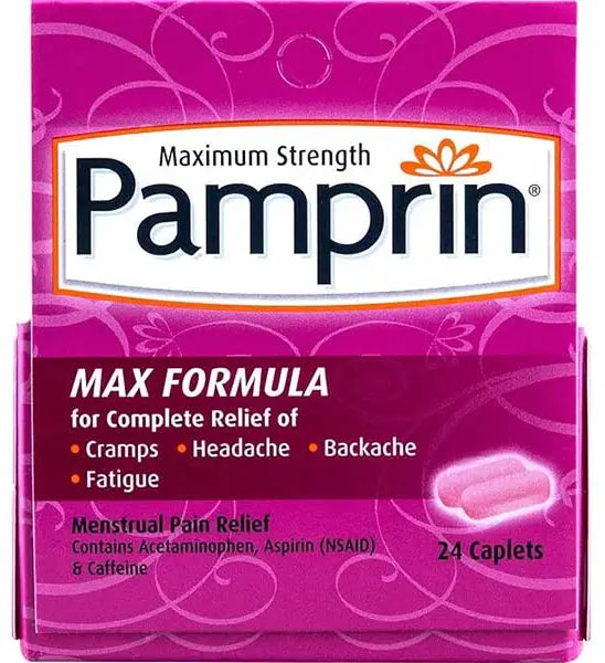 Pamprin Max Formula Caplets, 24 ct